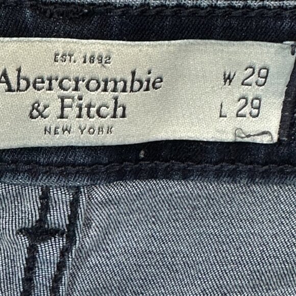 Abercrombie & Fitch Jeans Womens 29 The A& F Jegging Cotton Stretch Pockets Dark - Picture 10 of 11